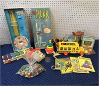 VINTAGE FISHER PRICE TOYS AND MORE
