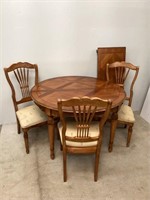 Vintage Kitchen Table with 3 Chairs