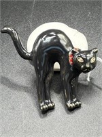 RARE HEIDI DAUS DESIGNER BLACK CAT CRYSTAL BROOSH