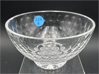 QUALITY CRYSTAL THOUSAND EYE FOOTED BOWL