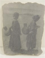 Navajo Water Carrier Photo Transfer Print On Stone