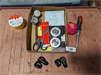 Duct Tape, Locks, Scissors, Lights & Dog Toy