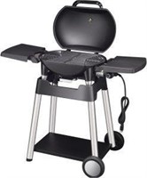 Outdoor Electric Barbecue Grill w/ Removable Stand