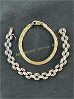 (2) sterling bracelets 24 grams