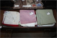 Two Drawers of Table Linens