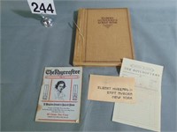 Albert Hubbard Scrap Book and Roycrofter Magazine