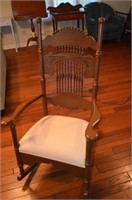Ornate Carved Formal Rocking Chair