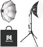 Niceveedi Softbox Photography Lighting Kit, NiceVe
