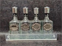 Barware Vintage Liquor Decanters w/ Pumps
