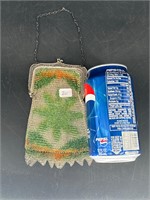 WHITING AND DAVIS DECORATED MESH PURSE EXCELLENT