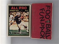 1974 Football Fun Pack OJ Simpson Charlie Greer