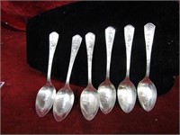 (6)1933 Century of progress spoons.