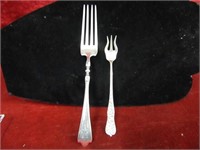 (2)Antique Sterling Silver forks.