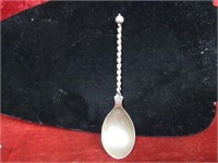 Antique Sterling Silver Twisted handle Spoon.