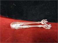 Antique Sterling Silver ice/sugar tongs.