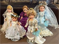 J - LOT OF 5 COLLECTIBLE DOLLS (L78)