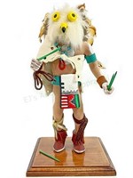Abel Sakiestewa Hopi Pueblo White Owl Kachina Doll