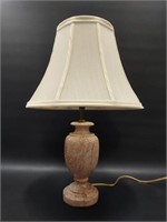 Vntg Charming Stone Table Lamp