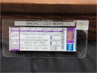 Backstreet boys concert ticket