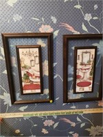 Pair of Wall Decor Sink Pictures