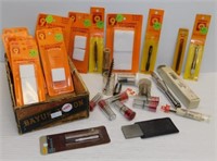Variety of gun cleaning items.