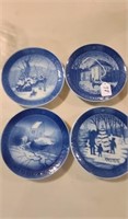 Royal Copenhagen Collective Plates Lot of 4