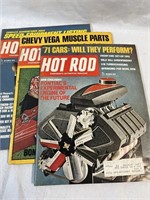 Vintage 1970b Hot Rod Magazine Lot