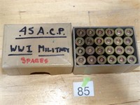 45 ACP WWII Military 24ct