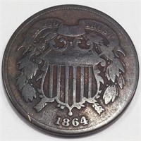 1864 Two Cent Piece