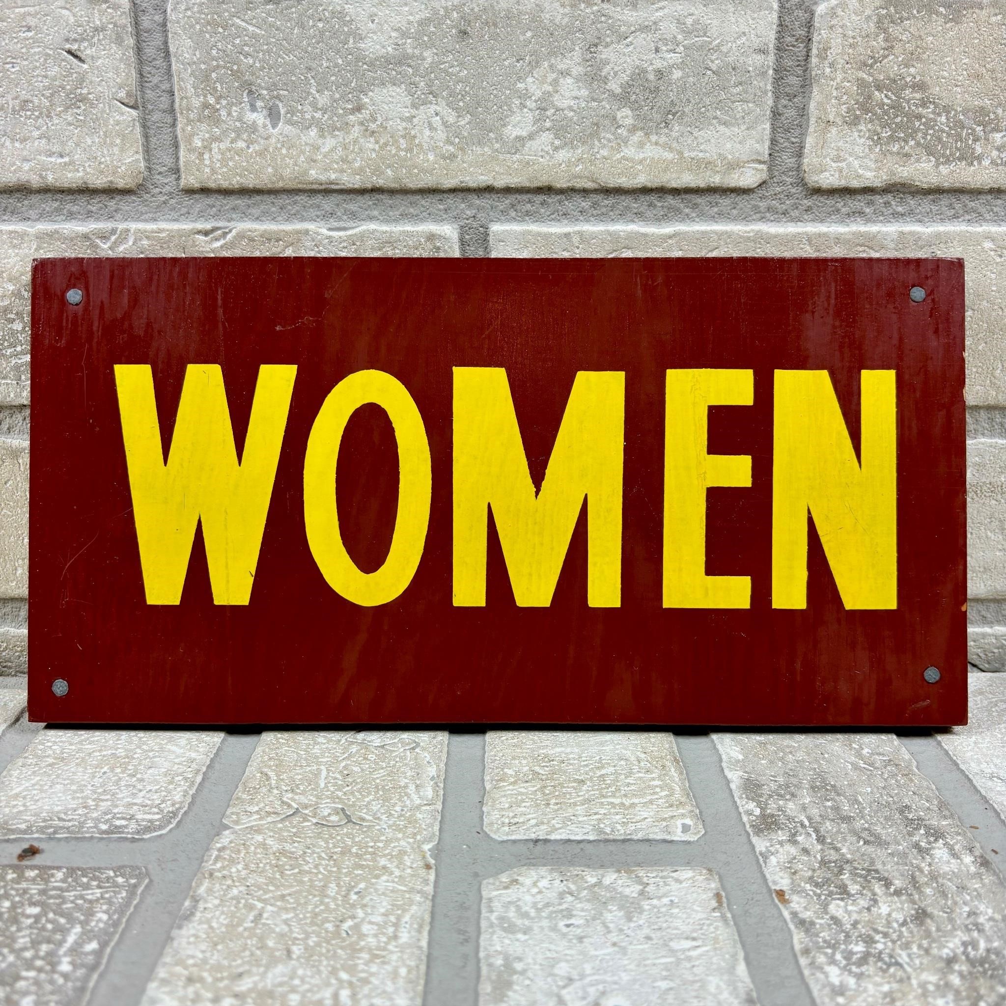 Washroom Sign, "Women"