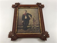 WONDERFUL PHOTO OF BOT ON TRICYCLE FRAMED