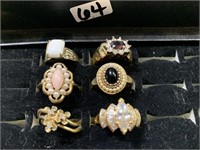 COSTUME JEWELRY-6 RINGS