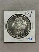 UNCIRCULATED MORGAN DOLLAR 1878-S