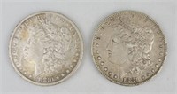 1880-O & 1881-O 90% Silver Morgan Dollars.