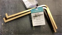 Liberty 2Pk Wraparound Brackets Brushed Brass