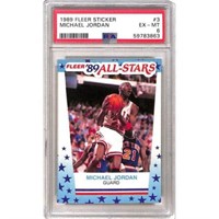 (3)1989 Michael Jordan Graded Cards