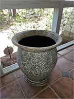 Large Metal Planter 20"w x 22"tall