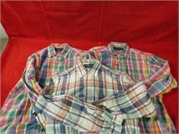 (3)Ralph Lauren large shirts.