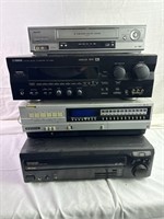 4PC lot of VHS players and recorder.