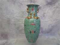 Asian Style Porcelain Vase -10 1/2" tall