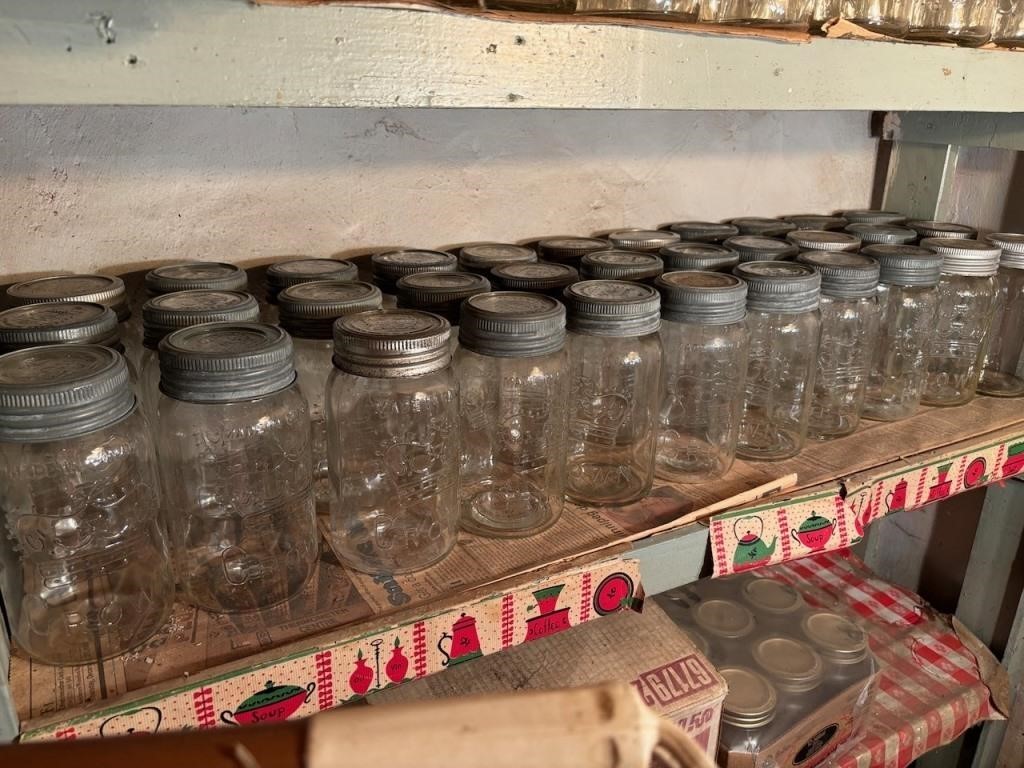 Large Number of Canning Jars