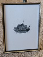 VTG Berlin Brandenburg Framed Art - Signed