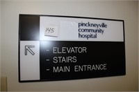 Pinckneyville Community Hospital directional sign