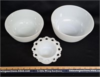 Milk Glass Lot