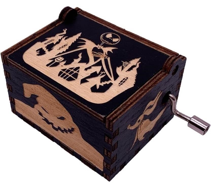 New, Hand Crank Music Box The Nightmare Before