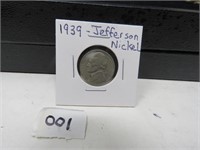 1939 Jefferson Nickel vg