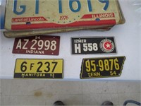 10 Illinois License Plates- 4 small