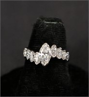 14kt 2ctw Diamond Marquise Ring