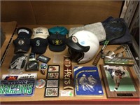 Sports collectibles, hats, riding helmet, adidas