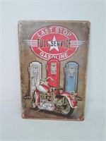 Metal Motorcycle Sign, Full Service